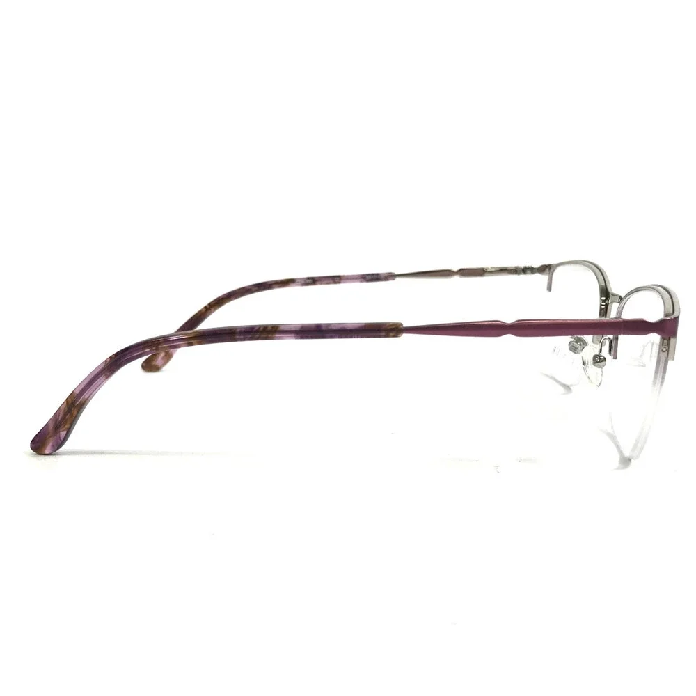 Cote D'azur Eyeglasses Frames CDA-380 C2 Purple Cat Eye Half Rim 53-17-138